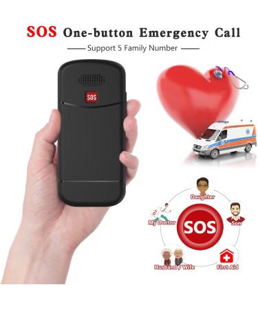 Uleway Senior Cell Phone - Large Button Dual SIM SOS No Contract - Perfect GSM Phone for Pensioners - Includes Charging Station - Blue - Buy Online on SooperMarket.com