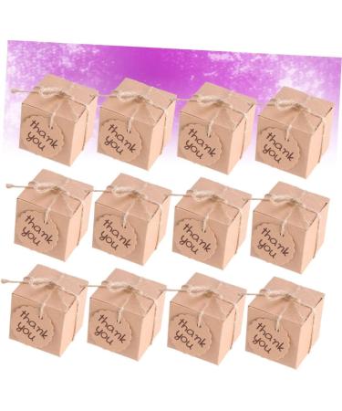 Didiseaon 40pcs Box Thank You Treat Boxes Kraft Paper Gift Boxes Candy Gift Boxes Candy Box Baby Happy Candy - Buy Online on SooperMarket.com