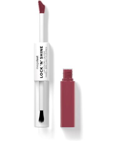 Wet n Wild Megalast Lock n' Shine Lip Color & Clear Gloss, Utaupia Shade - Vitamin E & Jojoba Oil Formula - Buy Online on SooperMarket.com