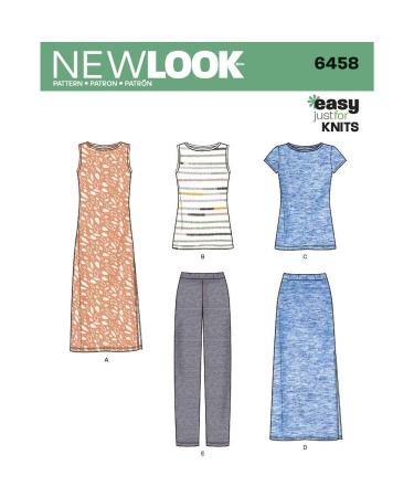 New Look Patterns Misses' Easy Knit Separates A (10-12-14-16-18-20-22) 6458