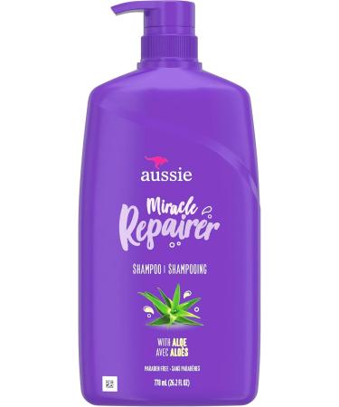 Aussie Miracle Repairer Shampoo with Aloe for All Hair Types 26.2 fl oz - Buy Online on SooperMarket.com