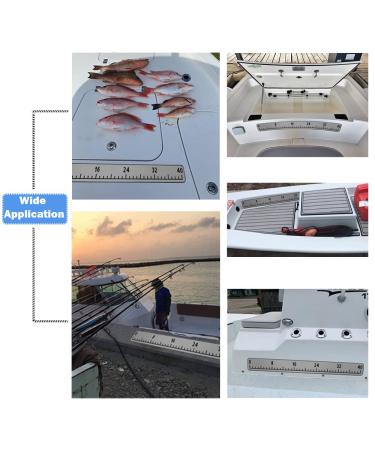 40in EVA Foam Fish Measuring Ruler with Self-Adhesive Backing - Fishing Kayak Accessory - Light Grey - Buy Online on SooperMarket.com