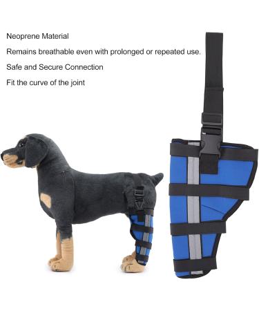 Dog Right Rear Leg Hock Brace - Neoprene Material Prevents Injuries Provides Stability with Support Strip Reflective Strip for Dogs (S) - Buy Online on SooperMarket.com