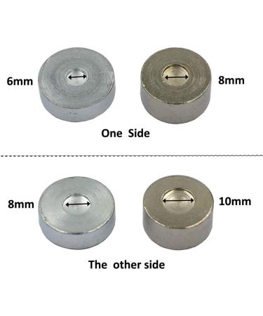 Durable 7 pcs Metal Domed Rivet Fixing Setting Tool for Spike Rivets - Rivet Setter Kit - Buy Online on SooperMarket.com