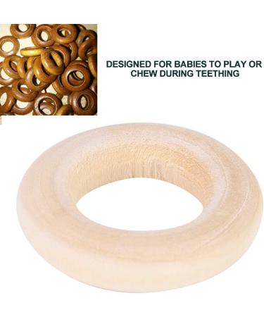 Alomejor 100pcs 25mm Baby Teething Relief Ring | Safe DIY Craft Accessories for Baby Crafts - Buy Online on SooperMarket.com