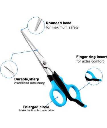 Professional Pet Grooming Scissors Set for Dogs & Cats - Straight Shears, Thinning Scissors, Grooming Comb - Small Dog Face, Ear, Paw Hair Trimming - Buy Online on SooperMarket.com