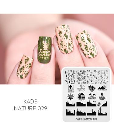 KADS Nail Art Stamping plate Nail Template Nail Art Design Tool Nail DIY Design Image Plate(NA029) - Buy Online on SooperMarket.com