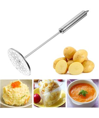Hemoton Carrot Cookware 2pcs Potato Masher Stainless Steel with Fine Mesh Platter Fruit Cooking Tools for Bead Fruits Yams Baby Food (Silver) Garlic Smasher Press - Buy Online on SooperMarket.com