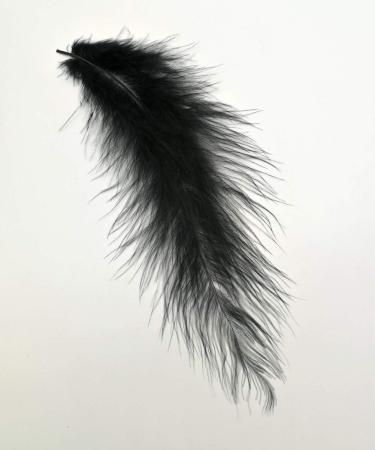 100pcs Black Marabou Feathers 4-6 Inches for Crafts, Dream Catcher & Fly Tying - Buy Online on SooperMarket.com