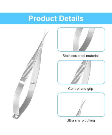 Professional Extra Fine Curved Cuticle Scissors for Precision Grooming - Eyebrow, Eyelash, and Nail Trimming Kit - Buy Online on SooperMarket.com