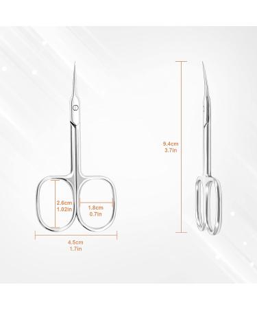1st Deer Nail Scissors - Stainless Steel Cuticle Scissors for Manicure and Pedicure Perfect Pointed Beauty Scissors for Eyelash Grooming Eyebrows Nose Hair Finger & Toe Nail Care 1.0 count - Buy Online on SooperMarket.com