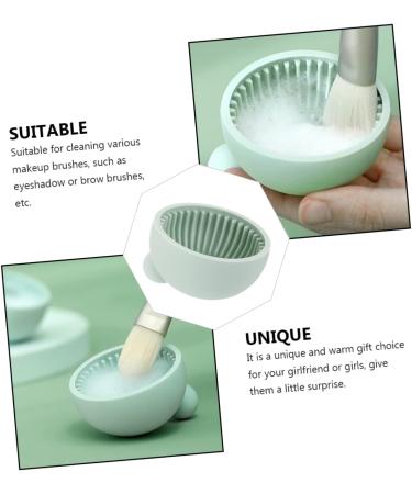 HAPINARY Cleanser of Makeup Brush Cosmetic Brush Cleaning Mat Makeup Pallets Make up Brush Cleaning Mat Skull Stationary Beauty Tools Face Scrubbers Cushion Silica Gel Sucker - Buy Online on SooperMarket.com