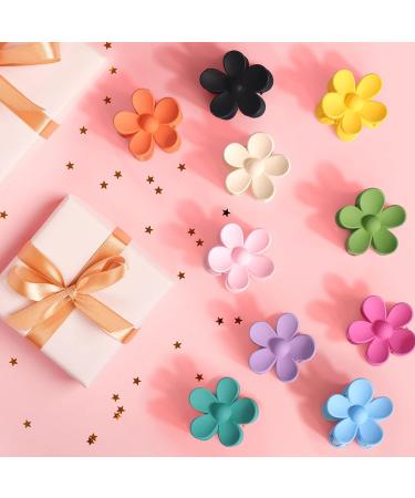 Palksky Small Flower Hair Claw Clips for Women Girls Kids - 10 PCS Tiny Thin/Medium Thick Hair 1.35 Inch Mini Jaw Clips - Nonslip Hair Clamps/Hair Accessories - Buy Online on SooperMarket.com