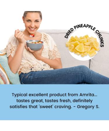 Dried Pineapple Diced 1 lb | Vegan, non-GMO, Gluten-Free, Dairy-Free | Candied Pineapple Chunks for Baking or Snacking - Buy Online on SooperMarket.com