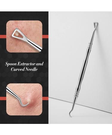 BEZOX Blackhead Remover Tools Pore Extractor Kit Set of 3 Stainless Pimple Popper Facial Tools with Metal Storage Case 3 pcs 1.0 - Buy Online on SooperMarket.com
