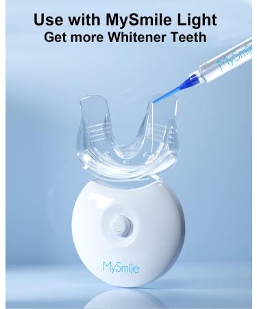 MySmile Teeth Whitening Kit with LED Light - Fast Non-Sensitive Whitener with 3 Carbamide Peroxide Gels - Remove Stains from Coffee, Smoking, Wine & Food - 10 Min Treatment - Buy Online on SooperMarket.com