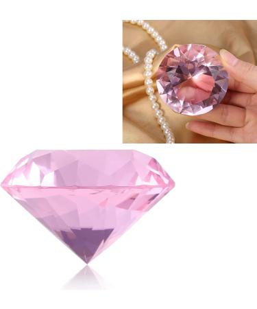 MUNEFE Diamondsly Glass Crystal Drill 2 Color Nail Art Display Glass Crystal Drill for Decorating Rooms and Other Shot Models(60MM pink) - Buy Online on SooperMarket.com