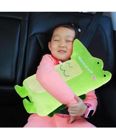 Crocodile Seatbelt Pillow for Kids Car Seat - Toddler Shoulder Pad & Baby Head Rest Strap Cushion - Buy Online on SooperMarket.com