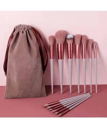 Makeup Brushes Set 13 Pieces Soft Blending Face Powder Concealer Cosmetics Tool Kit for Coverage Precision Makeup Application (Brown)