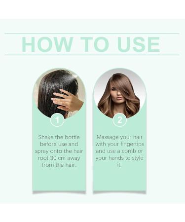 Hair Leave-In Volumizing Styling Spray-Moutew Hair Spray 120 Ml High Cranial Fluffing Spray Leave-In Volumizing Spray Curly Hair Women Volumizing Dry Shampoo Spray Long-Lasting Volume Boost (2 Pack) - Buy Online on SooperMarket.com
