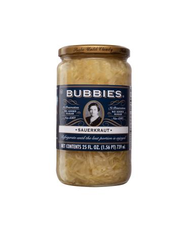 Bubbies Sauerkraut, 25 Fl Oz (Pack of 2)