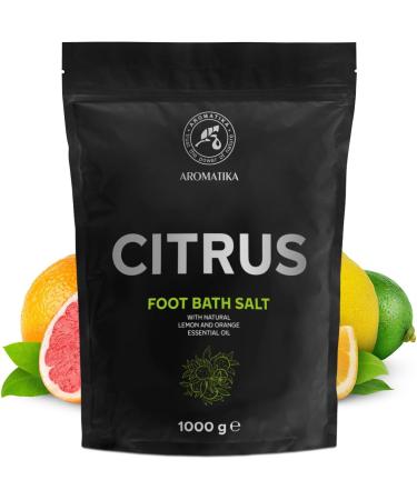 Foot Bath Salt Citrus 35Oz - Natural Sea Salt Pedicure Additive with Lemon & Orange Essential Oils - Ultimate Foot Care for Relaxation & Aromatherapy - Buy Online on SooperMarket.com