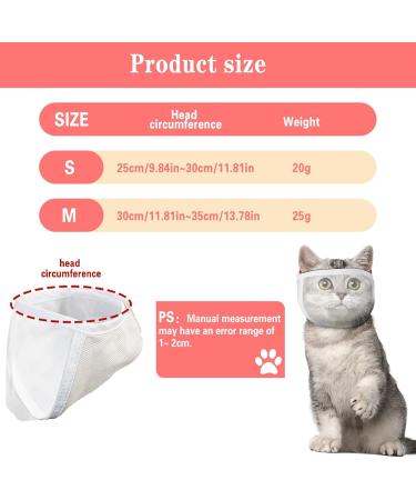 Buy Badaren Cat Muzzle - Breathable Adjustable Mask for Cat Care | Top Quality Mouth Cover with Mesh & PVC Protection (Medium) - Buy Online on SooperMarket.com
