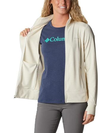 Columbia Weekend Adventure Full Zip Jacket - Medium, Chalk Heather-Legacy - Buy Online on SooperMarket.com