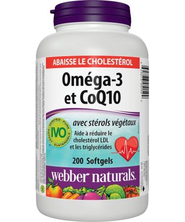 Webber natural Webber Naturals COQ10 Omega 3 (200 Softgels) 200 Count - Buy Online on SooperMarket.com
