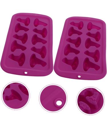HOMSFOU 6 Pcs Silicone Chocolate Mold Silicone Baking Halloween Fondant Halloween Chocolate Polymer Clay Molds Jelly Molds Desserts Molds Bath Purple Silica Gel Tool Multifunction 21X11X2CMx3pcs Purplex3pcs - Buy Online on SooperMarket.com