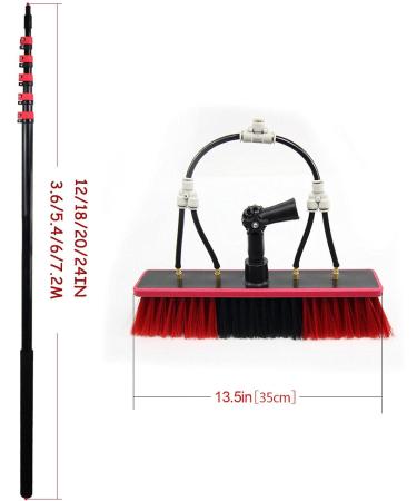 Photovoltaic Panel Cleaning Brush High-Altitude Cleaning Brush With Extension Pole Water Fed Pole Brush System Telescopic Window Cleaning Tools 6M 35cm Brush Head 4M/13FT - Buy Online on SooperMarket.com