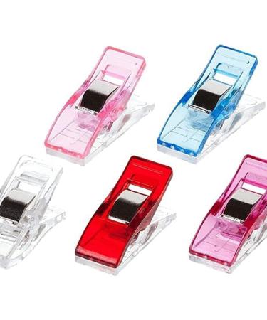 Otylzto Sewing Clips 100 Pcs with Plastic Box - Premium Quilting Clips for Crafts - Assorted Colors Crafting Tools - Buy Online on SooperMarket.com