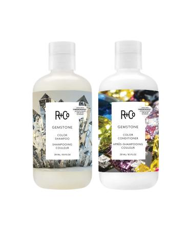 R+Co Gemstone Color Shampoo + Conditioner Kit | Prolonged Color Vibrancy  Repairs + Nourishes Hair | Vegan + Cruelty-Free | 17 Oz
