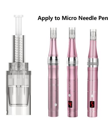 Round Nano Pin Replacement Cartridges for Pelcas Derma Pen - 10 Micro Nano Needle Spare Parts for Microneedling - Buy Online on SooperMarket.com