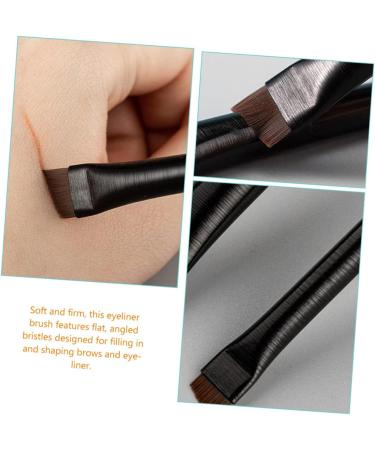 Baluue 6 Sets Eyeliner Brush Makeup Brush Eye Liner Wands Eyebrow Brush Spoolie Ear Black Wood - Buy Online on SooperMarket.com