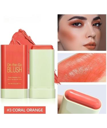 Lovelycat On-the-Go Makeup Blush Stick Tinted Moisture Stick Shadow Lips Cheek Blusher Creamy Makeup Long Lasting Natural Nude Makeup for All Skin (orange) - Buy Online on SooperMarket.com