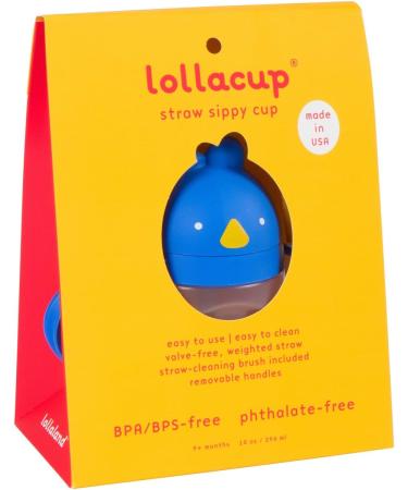 Lollaland Weighted Straw Sippy Cup | Made in the USA | Transition Kids Infant & Toddler Cup | Shark Tank Product | Brave Blue Color - Buy Online on SooperMarket.com