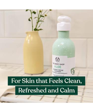 The Body Shop Aloe Calming Cream Cleanser 250ml - Gentle Face Wash for Sensitive Skin - Buy Online on SooperMarket.com