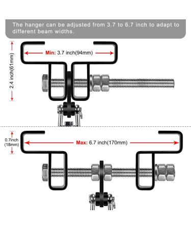SELEWARE Heavy Duty I-Beam Heavy Bag Hanger with 360 Swivel - Boxing Punching Bag Mount for Gym Training - Buy Online on SooperMarket.com