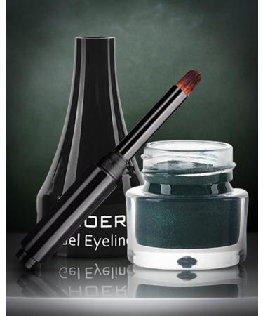 Go Ho Green Eyeliner Gel Pot - High Pigmented Matte Eye Makeup with Brush for Women - Buy Online on SooperMarket.com