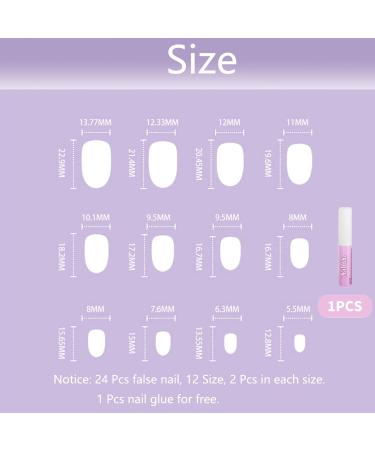 Luvadeyo 24PCS Ballerina Press on Nails | Luxury Brown Fake Nails | Long Full Cover Acrylic Nails for Women & Girls - International Shipping Available - Buy Online on SooperMarket.com