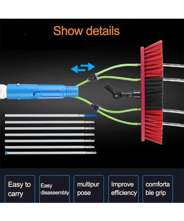 Window Cleaning Pole Water Fed Telescopic Brush Extendable Cleaner Conservatory Roof for Photovoltaic Panel Cleaning Trucks Windows Brush Head (Color : 10m Pole Size : 30Cm Brush Head) (5m Pole 5m Pole 50Cm Brush Head - Buy Online on SooperMarket.com