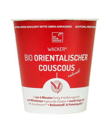 Healthy organic organic court Wacker Oriental Couscous Court 80g.Prepared in 6 minutes.Fat and sugar arm **.Filler and protein source.