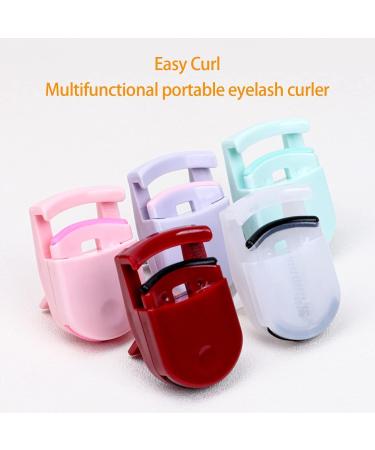 Pink Eyelash Curler with Silicone Pad - Perfect Curl in 5 Seconds | Portable Makeup Tool & Ideal Gifts for Women - Buy Online on SooperMarket.com