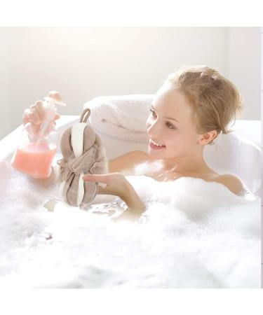 KALLORY 2pcs Long Bath Flower Foaming Bath Ball - Baby Bath Sponge Scrubber & Shower Supplies for Soft Skin Care (20x10cm - Buy Online on SooperMarket.com