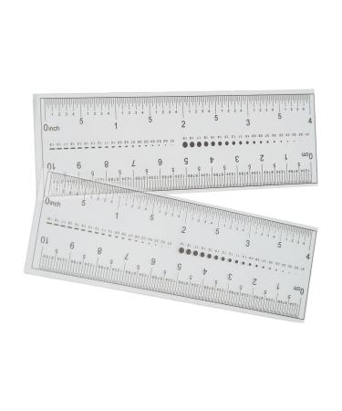 Nail Measuring Ruler Set | 10-Piece Ultra-Thin Transparent Tool for Precise Artificial Nail Measurement | International Shipping - Buy Online on SooperMarket.com