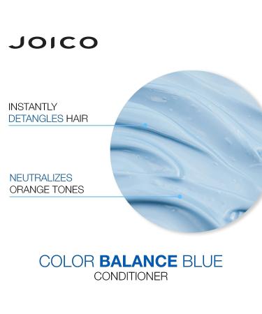 Blue Color Balance Conditioner for Lightened Brown Hair - Eliminate Brassiness, Boost Color Vibrancy & Shine - UV Protection - 8.5 Fl Oz - Buy Online on SooperMarket.com