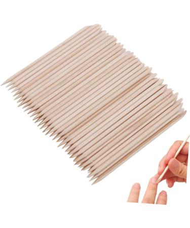 FRCOLOR 100pcs Nail Art Wood Sticks Orangewood Sticks for Nails Cuticles Nails Remover Tool Cuticle Sticks for Nails Nail Cleaning Sticks Wood Cuticle Pusher Wooden Sign Bamboo medium As Shown - Buy Online on SooperMarket.com