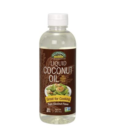 Now Foods Ellyndale Organics Organic Liquid Coconut Oil Pure Coconut Flavor 16 fl oz (473 ml)