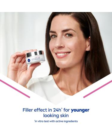 NIVEA Hyaluron Cellular Filler Anti-Age Day Cream SPF 15 (50ml) | Hyaluronic Acid Anti Wrinkle Cream | Anti Ageing Face Cream for Women - Buy Online on SooperMarket.com